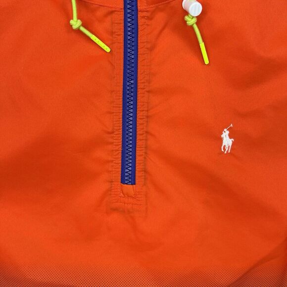 NWT Polo Ralph Lauren Orange Ombre Mens Waterproof Pullover Hoodie Jacket Size S - Picture 4 of 16